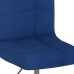 Silla de comedor giratoria tela azul