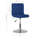 Silla de comedor giratoria tela azul