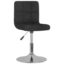 Silla de comedor giratoria tela negro