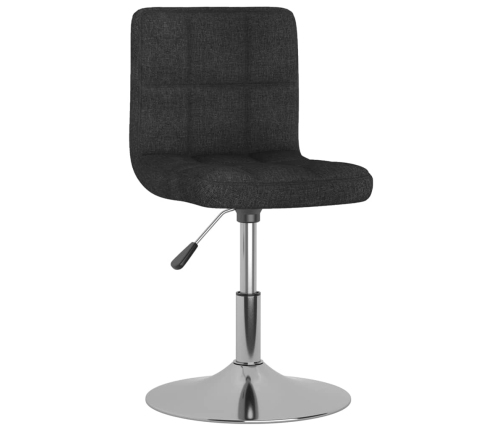 Silla de comedor giratoria tela negro