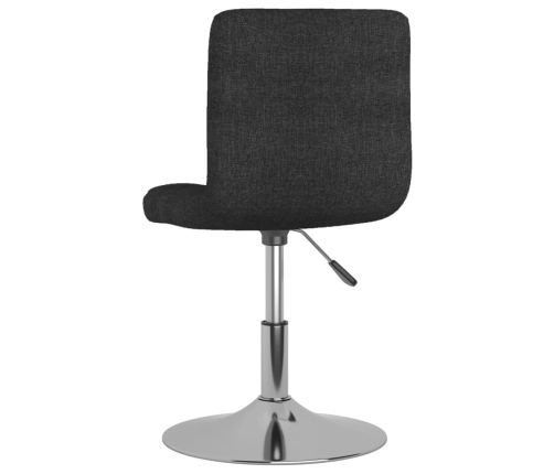 Silla de comedor giratoria tela negro