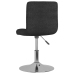 Silla de comedor giratoria tela negro