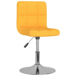 Silla de comedor giratoria tela amarillo