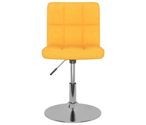 Silla de comedor giratoria tela amarillo