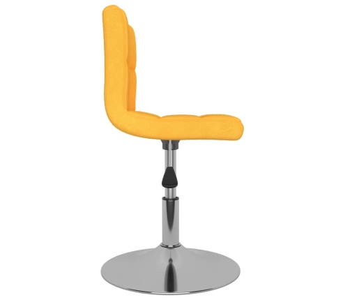 Silla de comedor giratoria tela amarillo