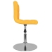 Silla de comedor giratoria tela amarillo