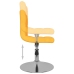 Silla de comedor giratoria tela amarillo