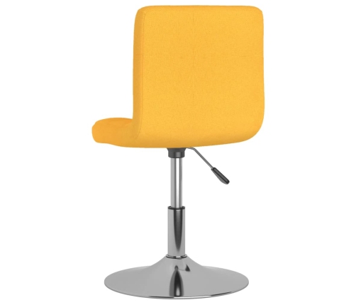 Silla de comedor giratoria tela amarillo