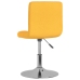 Silla de comedor giratoria tela amarillo