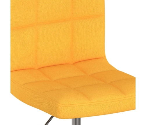 Silla de comedor giratoria tela amarillo