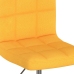 Silla de comedor giratoria tela amarillo