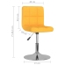 Silla de comedor giratoria tela amarillo