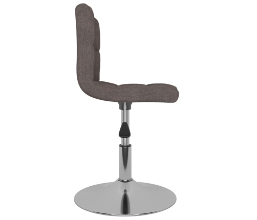 Silla de comedor giratoria tela gris topo