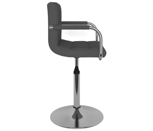 Silla de comedor tela gris oscuro