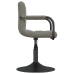Sillas de comedor giratorias 4 unidades terciopelo gris claro