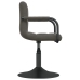 Sillas de comedor giratorias 6 unidades terciopelo gris oscuro