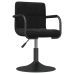 Silla de comedor de terciopelo negro