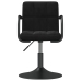 Silla de comedor de terciopelo negro
