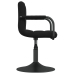 Silla de comedor de terciopelo negro