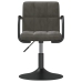 Silla de comedor de terciopelo gris oscuro
