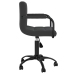 Silla de comedor giratoria de terciopelo negro