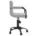 Silla de comedor giratoria de terciopelo gris claro