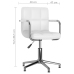 Silla de comedor giratoria cuero sintético blanco
