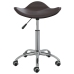 Silla de comedor giratoria cuero sintético marrón