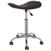 Silla de comedor giratoria cuero sintético marrón