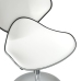 Sillas de comedor 4 unidades cuero sintético blanco
