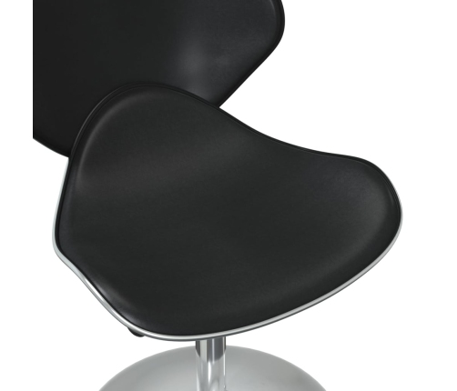 Sillas de comedor 6 unidades cuero sintético negro