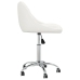 Silla de comedor giratoria cuero sintético blanco