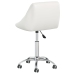 Silla de comedor giratoria cuero sintético blanco