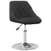 Sillas de comedor giratorias 4 unidades terciopelo negro