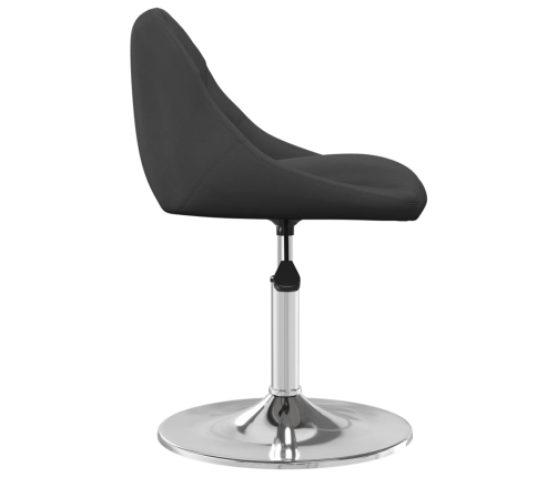 Sillas de comedor giratorias 4 unidades terciopelo negro