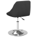 Sillas de comedor giratorias 4 unidades terciopelo negro