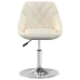 Sillas de comedor giratorias 4 unidades terciopelo color crema