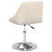 Sillas de comedor giratorias 4 unidades terciopelo color crema
