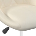 Sillas de comedor giratorias 4 unidades terciopelo color crema