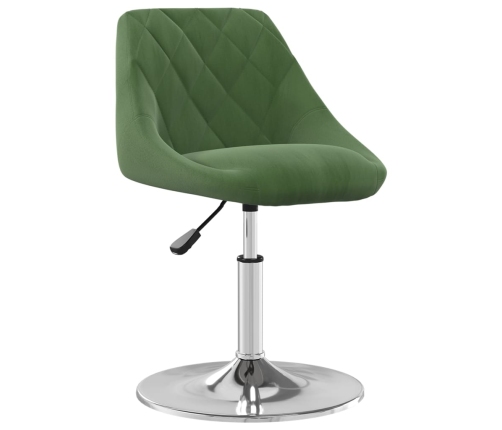 Sillas de comedor giratorias 4 uds terciopelo verde oscuro