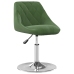Sillas de comedor giratorias 4 uds terciopelo verde oscuro