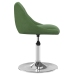 Sillas de comedor giratorias 4 uds terciopelo verde oscuro