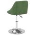 Sillas de comedor giratorias 4 uds terciopelo verde oscuro