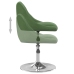 Sillas de comedor giratorias 4 uds terciopelo verde oscuro
