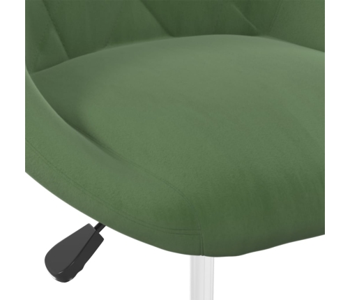 Sillas de comedor giratorias 4 uds terciopelo verde oscuro