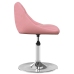Sillas de comedor giratorias 4 unidades de terciopelo rosa