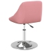 Sillas de comedor giratorias 4 unidades de terciopelo rosa