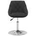 Silla de comedor giratoria 6 uds terciopelo negro