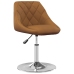 Silla de comedor giratoria 6 uds terciopelo marrón