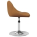 Silla de comedor giratoria 6 uds terciopelo marrón